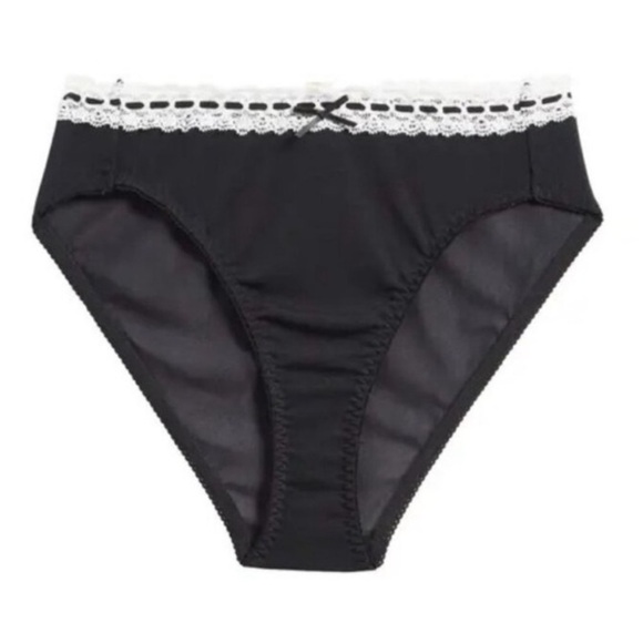 Free People Intimately So Sweet Bikini Black Combo Size Medium NWT - Picture 3 of 8